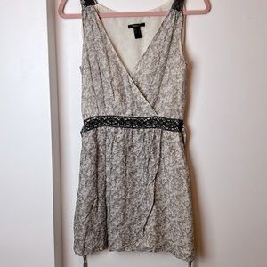 Mango grey floral summer dress